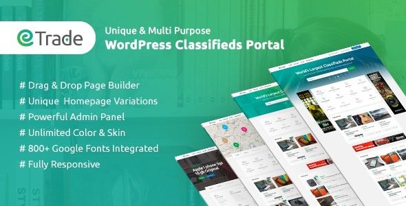 Trade v.3.3.7 Modern Classified Ads WordPress Theme
