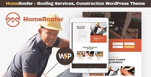 HomeRoofer v2.2.0 Roofing Company Services & Construction WordPress Theme