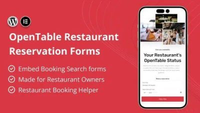 OpenTable Restaurant Reservation Forms for Elementor v1.0
