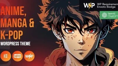 Otaku (v1.2) Anime, Manga & K-Pop WordPress Theme