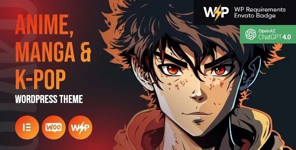 Otaku (v1.2) Anime, Manga & K-Pop WordPress Theme