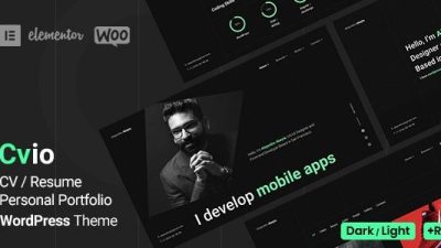 Cvio (v3.3.1) Personal Portfolio WordPress Theme