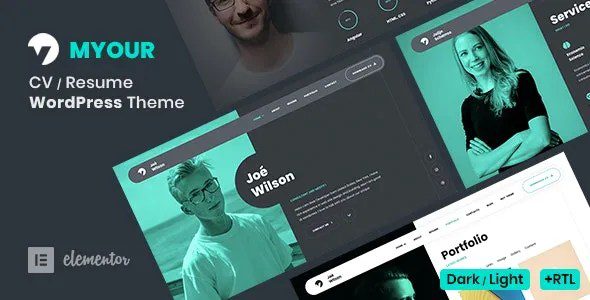Myour (v1.5.1) WordPress Resume Theme