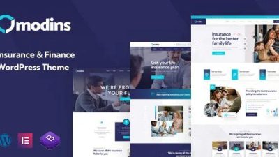 Modins (v1.0.8) Insurance & Finance WordPress Theme