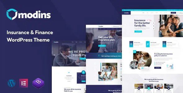 Modins (v1.0.8) Insurance & Finance WordPress Theme