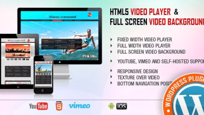 Video Player & FullScreen Video Background v2.4.1 – WP Plugin