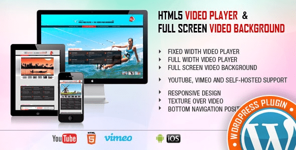 Video Player & FullScreen Video Background v2.4.1 – WP Plugin