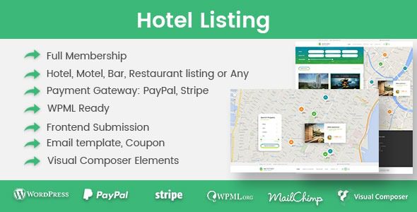 Hotel Listing (v1.3.9) WordPress Plugin