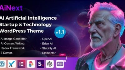 AiNext v1.1 AI Agency & Startup WordPress Theme