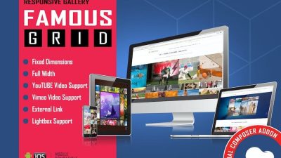 Famous (v1.4.0) Responsive Image & Video Grid Gallery for WPBakery Page Builder