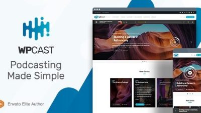 NFixed* Wpcast (v1.6.1) Audio Podcast WordPress Theme