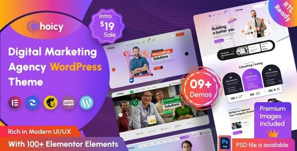 Choicy (v1.0.3) Digital Marketing Agency WordPress Theme