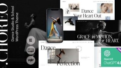 Choreo v1.0 Dance Studio & School WordPress Theme