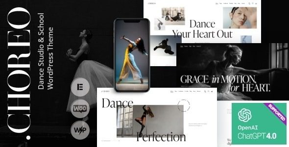 Choreo v1.0 Dance Studio & School WordPress Theme