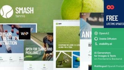 Smash v1.0 Tennis WordPress Theme