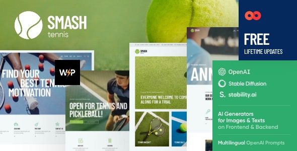 Smash v1.0 Tennis WordPress Theme