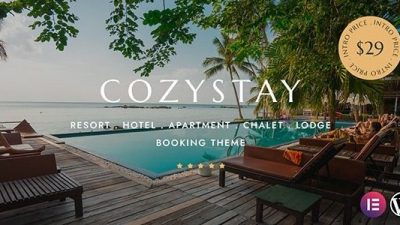 CozyStay (v1.3.0) Hotel Booking WordPress Theme