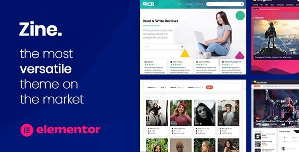 Zine (v2.13) Website Builder – WordPress Elementor Theme