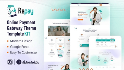 Repay – Payment Gateway Elementor Template Kit