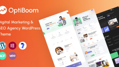 OptiBoom (v1.0.1) Digital Marketing & SEO Agency WordPress Theme