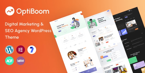 OptiBoom (v1.0.1) Digital Marketing & SEO Agency WordPress Theme