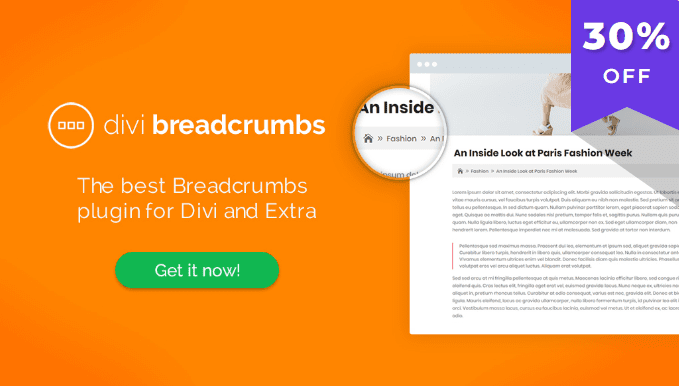 Divi Breadcrumbs v1.4.5 [Wpzone]