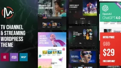 MediaFlex (v1.0.0) TV Channel & Streaming WordPress Theme