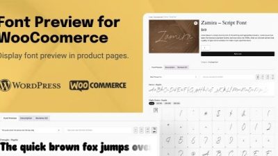TW Font Preview for WooCommerce v1.0