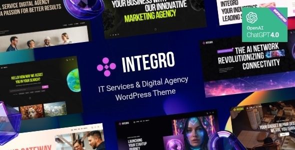 Integro v1.0 IT Services & Digital Agency WordPress Theme