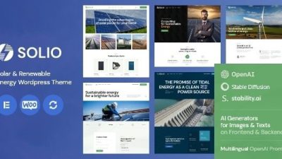 Solio v1.0 Solar & Renewable Energy WordPress Theme