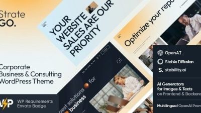 Stratego v1.0 Corporate Business & Consulting WordPress Theme