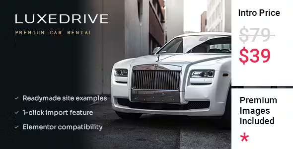 LuxeDrive v1.0 Limousine and Car Rental Theme