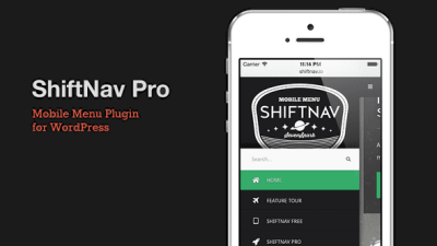 ShiftNav Pro v1.7.1 Responsive Mobile Menu