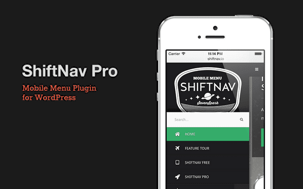ShiftNav Pro v1.7.1 Responsive Mobile Menu