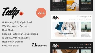 Tulip v2.4 Responsive WordPress Blog Theme