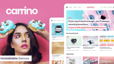 Carrino v1.8.1 An Exciting Gutenberg Blog Theme