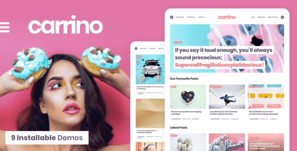 Carrino v1.8.1 An Exciting Gutenberg Blog Theme