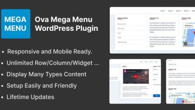Ova Mega Menu WordPress Plugin插件下载