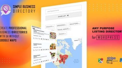 Simple Business Directory with Maps, Store Locator, Distance Search插件下载