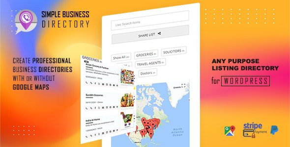 Simple Business Directory with Maps, Store Locator, Distance Search插件下载