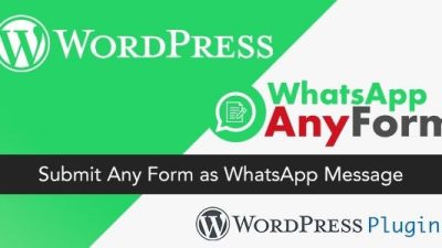WordPress WhatsApp AnyForm Plugin v2.0.0 – Submit Any Form as WhatsApp Message – WordPress Plugin