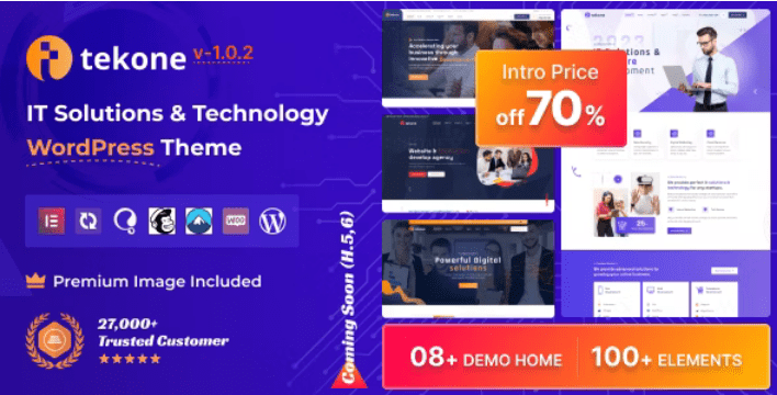 Tekone (v1.1.3) IT Solutions & Technology WordPress Theme