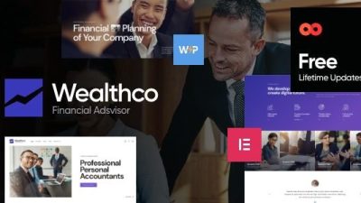 WealthCo v2.10.0 A Fresh Business & Financial Consulting WordPress Theme (Activated)