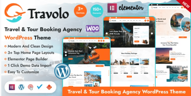 Travolo v1.0.1 Travel & Tour Booking WordPress Theme