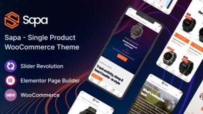Sapa (v1.1.0) Product Landing Page WooCommerce Theme