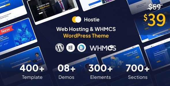 Hostie v1.1.1 Web Hosting & WHMCS WordPress Theme