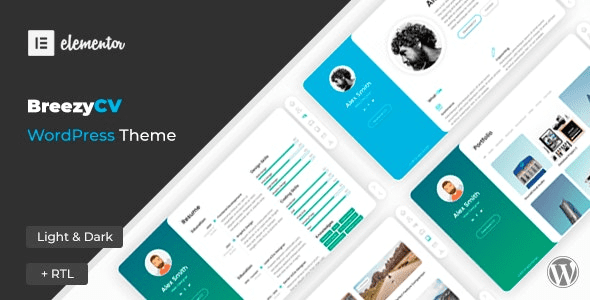 BreezyCV CV Resume WordPress Theme (v1.7.0)
