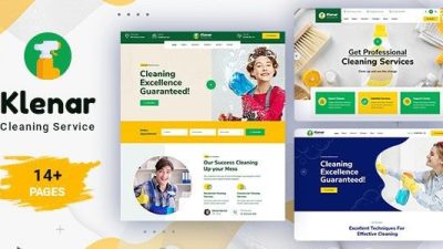 Klenar (v1.0.3) Cleaning Services WordPress Theme + RTL