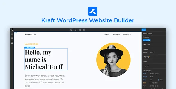Kraft WordPress Website Builder v1.1.2