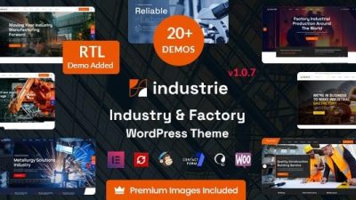 Industrie (v1.0.7) Factory & Industry WordPress Theme